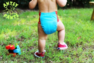 Baby diapers are for babies. Antsy Pants™ are for toddlers and big kids.