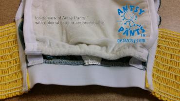 Inside view of Antsy Pants™ 2015-present